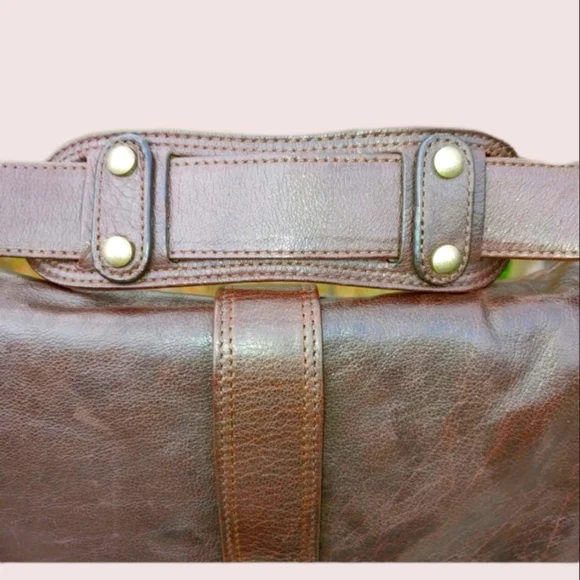 KOOBA Leather Shoulder Bag Supple Dark Brown Gorgeous - Picture 7 of 11